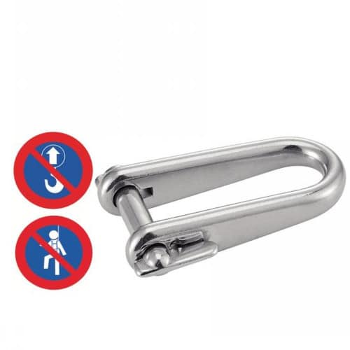 Manille longue rapide 5 mm - Inox A4 - Résistante et durable - ACTON