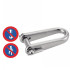 5 Manilles longues rapides 8 mm - Inox A4 - Résistantes et durables - ACTON