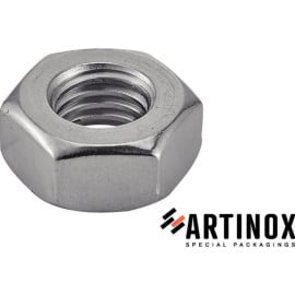 50 Ecrous Hexagonaux M6 mm - DIN 934 - Inox A2 - D-Work