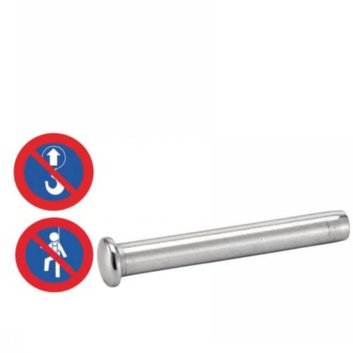5 Terminaisons à Sertir Tête Cylindrique Bombée 6 mm - Inox A4 - D-Work
