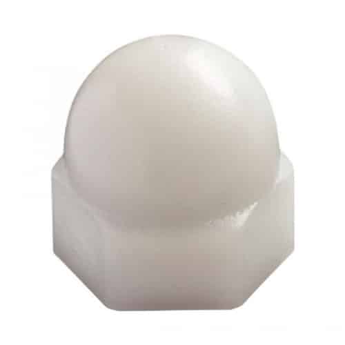 200 Ecrous Borgnes M5 mm - TYPE DIN 1587 - UNI 5721 - Nylon 6.6 - D-Work