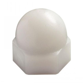 200 Écrous borgnes M8 - Nylon 6.6, norme DIN 1587 - Isolation et résistance chimique - ACTON