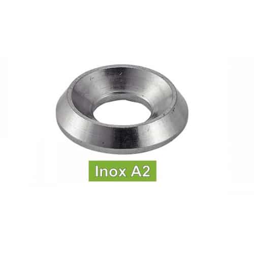 50 Rondelles Cuvettes Décolletées 12 mm - NFE 27619 - Inox A2 - D-Work