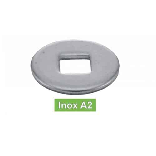 50 Rondelles pour constructions bois forme V 10 mm - Inox A2, norme DIN 440 V - ACTON