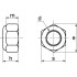 100 Ecrous Hexagonaux Indésserrables avec Bague Nylon M10 mm - DIN 985 - Inox A2 - D-Work
