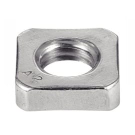 100 Écrous bas carrés M10 - Inox A2, norme DIN 562 - Résistants et durables - ACTON