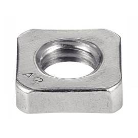 100 Ecrous Bas Carrés M10 mm - DIN 562 - UNI 5596 - Inox A2 - D-Work