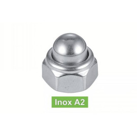 50 Écrous borgnes autofreines M16 - Inox A2, norme DIN 986 - Sécurisés et durables - ACTON