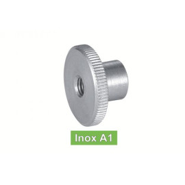 10 Écrous moletés type haut M10 - Inox A1, norme DIN 466 - Prise facile et résistance - ACTON