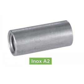 25 Manchons Cylindriques Taraudés M10 mm - Inox A2 - D-Work