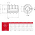 25 Inserts Filetés Bois 4 mm - Inox A1 - D-Work