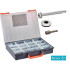 Coffret 1900 Pcs Vis Autoperceuses Tête Hexagonale + Rondelles EPDM + Embouts - Acier Zn - D-Work