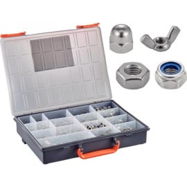 Coffret 1140 Pcs Écrous M3 à M16 mm - Inox A2 - D-Work