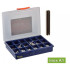 Coffret 810 Pcs Goupilles Élastiques 3 à 8 mm - ISO 8752 - DIN 1481 - NFE27-489 - UNI 6873 - Inox A1 - D-Work