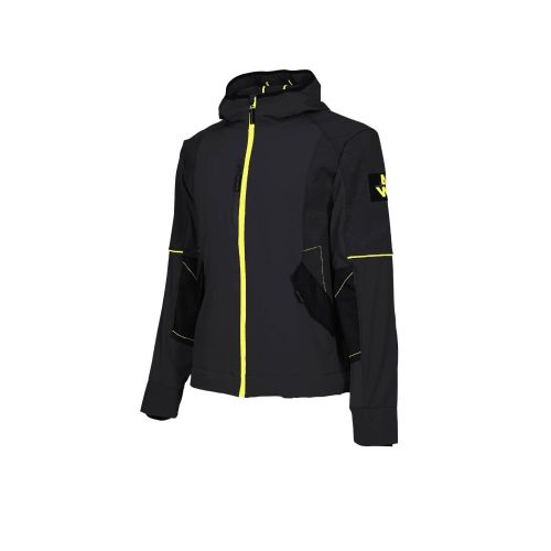 Blouson de Travail Garcia - Taille L - Noir/Jaune Fluo - Résistant et Sécurisant - NINE WORTHS