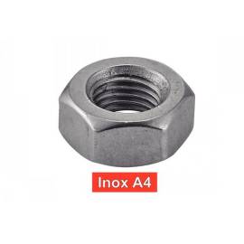 25 Ecrous Hexagonaux Filetage Métrique Pas Fin M16 mm - DIN 934 - Inox A4 - D-Work