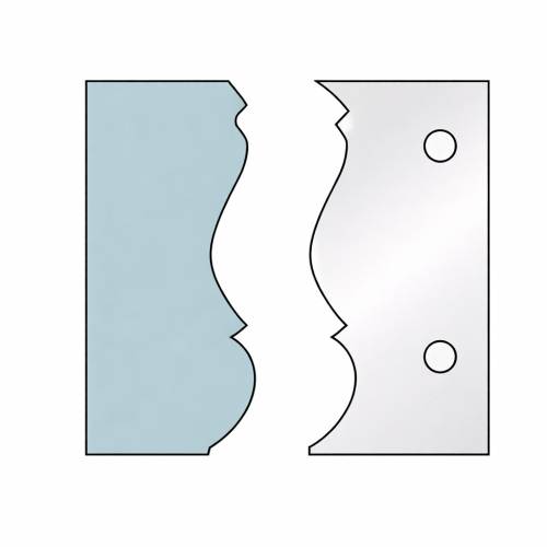 Jeu de 2 Fers Profilés N°305 - Pour P.O. HT 90mm - Précision et Performance Optimale - LEMAN