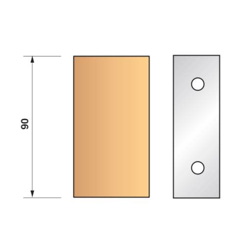 Jeu de 2 Fers Profilés N°090 - Pour P.O. HT 90mm - Précision et Performance - LEMAN