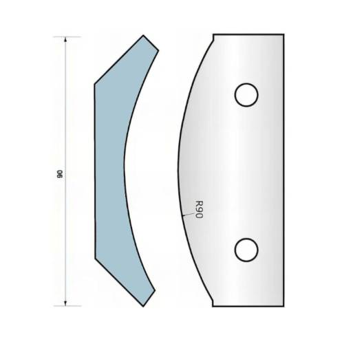 Jeu de 2 Fers Profilés N°325 pour P.O. HT 90mm - Précision et Performance - Outil Indispensable - LEMAN