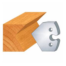 Jeu de 2 Contre-Fers Profilés HT 50mm - N°272 - Résistance et Précision - Outil Indispensable pour Menuiserie - Diamwood