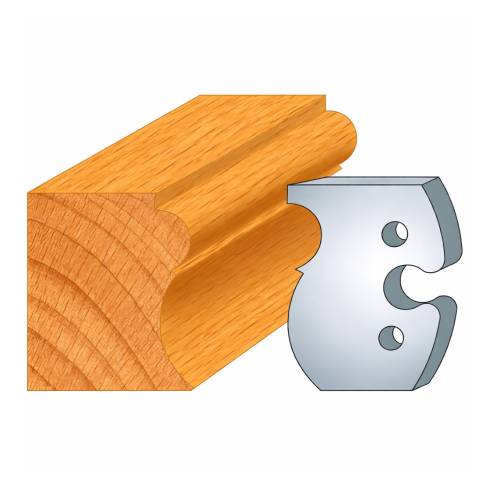 Jeu de 2 Contre-Fers Profilés HT 50mm - N°260 - Résistance et Précision - Outil Indispensable pour Menuiserie - Diamwood