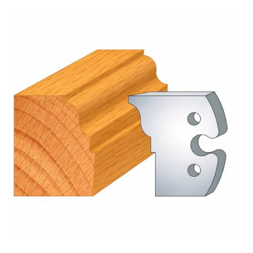 Jeu de 2 Contre-fers Profilés Acier HT 48 x 5,3 mm - N°274 Doucine R 7 - NE COUPE PAS car Contre-fers - Diamwood