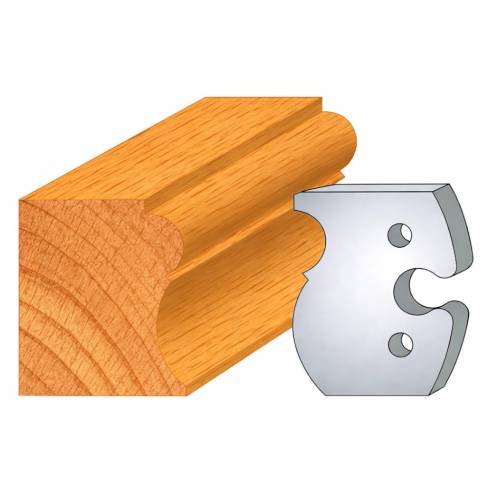 Jeu de 2 Fers Profilés Acier HT 50 x 5,5 mm - N°260 Corniche - Outil de menuiserie - Diamwood