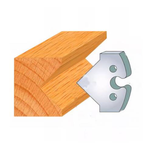 Jeu de 2 Fers Profilés Acier HT 50mm - N°277 - Résistance et Précision - Outil Indispensable pour Menuiserie - Diamwood