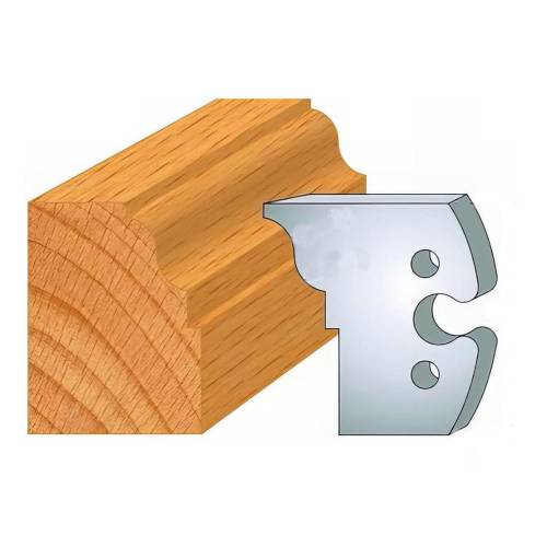 Jeu de 2 Fers Profilés Acier HT 50 x 5,5 mm - N°274 Doucine R 7 - Outil de menuiserie - Diamwood