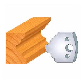 Jeu de 2 Fers Profilés Acier HT 50 x 5,5 mm - N°275 1/4 de rond + congé 4-8-10 mm - Outil de menuiserie - Diamwood