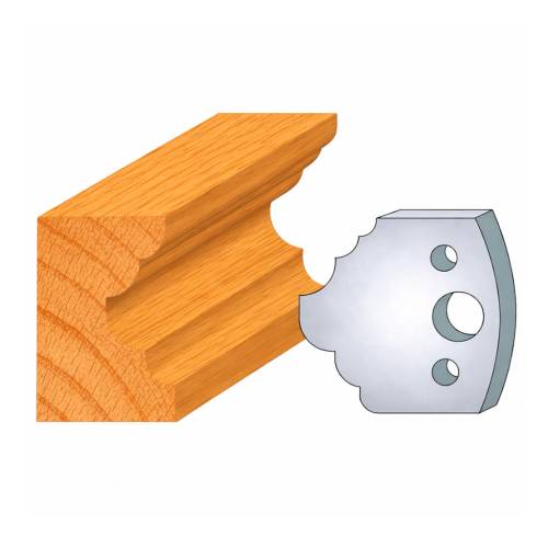 Jeu de 2 Fers Profilés Acier HT 50 x 5,5 mm - N°275 1/4 de rond + congé 4-8-10 mm - Outil de menuiserie - Diamwood