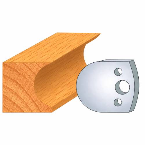 Jeu de 2 Fers Profilés Acier HT 40 x 4 mm - N°131 Congé R 2 - Outil de menuiserie - Diamwood