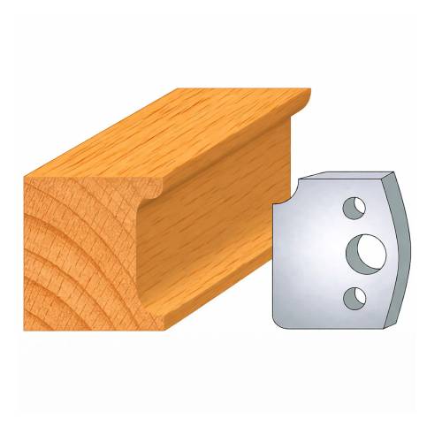 Jeu de 2 Fers Profilés Acier HT 40 x 4 mm - N°174 Fer R 8 mm - Outil de menuiserie - Diamwood