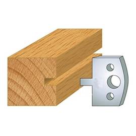 Jeu de 2 Fers Profilés Acier HT 40 x 4 mm - N°016 Rainure 6 mm - Outil de menuiserie - Diamwood