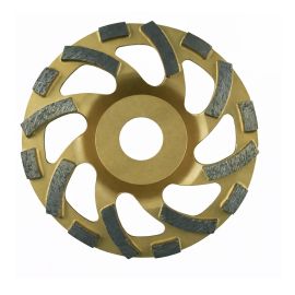 Plateau Diamant Segments Virgules Béton Granit 125x22.23 HT 6.5 – Découpe Précise et Durable - LEMAN