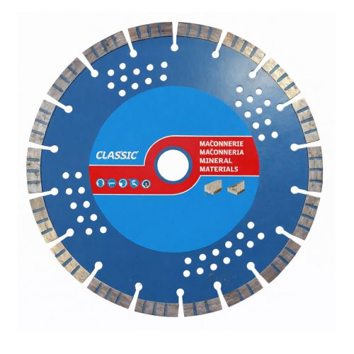 Disque Diamant Segments Turbo Béton Armé 300x20 HT 12 - Performance Optimale - Découpe Précise et Durable - LEMAN