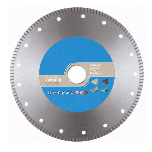 Disque Diamant Jante Continue 125x22.23 mm - Pour Grès Cérame - Découpe Précise et Durable - LEMAN