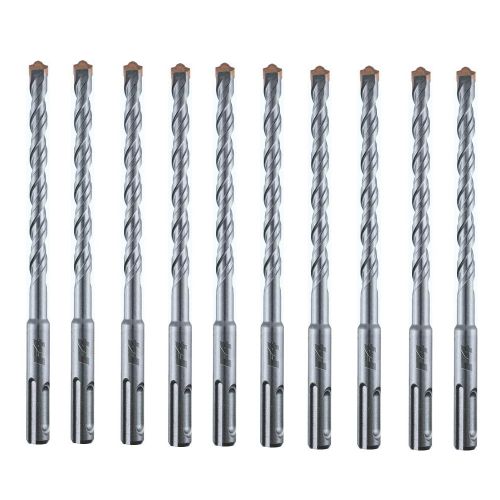 Foret Pour Marteau Perforateur SDS-Plus 6 mm x 110 mm - 2 Tranchants - F4 Forte - Lot de 10 - ALPEN-MAYKESTAG