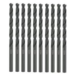 Foret Hélicoïdal Long 10 Pièces Ø8,5 mm - HSS DIN 340 RN - Longueur Totale 165 mm - ALPEN-MAYKESTAG