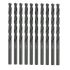 10 Forets Hélicoïdaux HSS Long DIN 340 RN - Métaux 118° D. 1.1 x Lt. 60 x Lu. 37 x Q. 1.1 mm x Z10xd - Diamwood