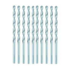 10 Forets Hélicoïdaux HSS Série Longue DIN 340 RN - Aciers 118° D. 1 x Lt. 56 x Lu. 33 x Q. 1 mm x Z2 - Diamwood