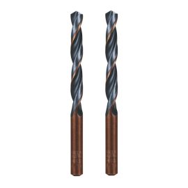 2 Forets Hélicoïdaux HSS Court DIN 338 RN - Aciers 118° D. 5.5 x Lt. 93 x Lu. 57 x Q. 5.5 mm x Z2 - Diamwood