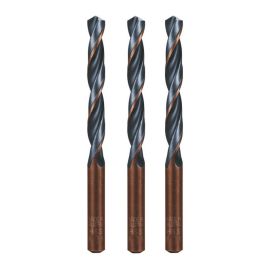 3 Forets Hélicoïdaux HSS Court DIN 338 RN - Aciers 118° D. 16.5 x Lt. 184 x Lu. 125 x Q. 16.5 mm x Z2 - Diamwood