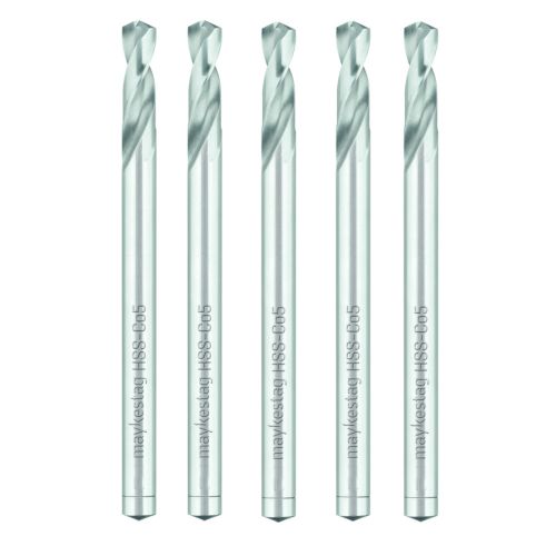 5 Forets Hélicoïdaux HSS Cobalt - Inox, Hardox, Aciers Très Durs 135° D. 12.5 x Lt. 151 x Lu. 51 x Q. 12.5 mm x Z2 - Diamwood