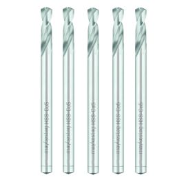 5 Forets Hélicoïdaux HSS Cobalt - Inox, Hardox, Aciers Très Durs 135° D. 8.5 x Lt. 117 x Lu. 37 x Q. 8.5 mm x Z2 - Diamwood