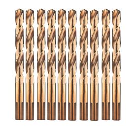 10 Forets Hélicoïdaux HSS Cobalt Ø4,2 mm - Tige 3 Pans Courte, Long. Totale 75 mm - Norme DIN 338 RN - ALPEN-MAYKESTAG