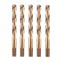 5 Forets Hélicoïdaux HSS Cobalt Tige 3 Pans Courte DIN 338 RN Ø12 mm - Long. Totale 151 mm, Coupe 101 mm - Pré - ALPEN-MAYKESTAG