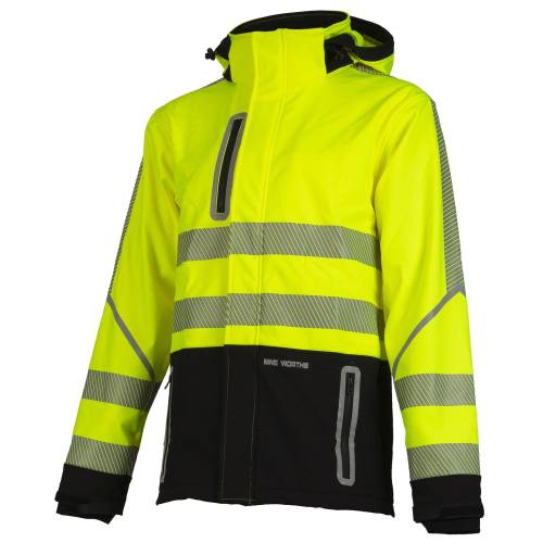 Blouson de Travail Haute Visibilité Astro - Taille S - Jaune Fluo - Résistant et Confortable - D-Work