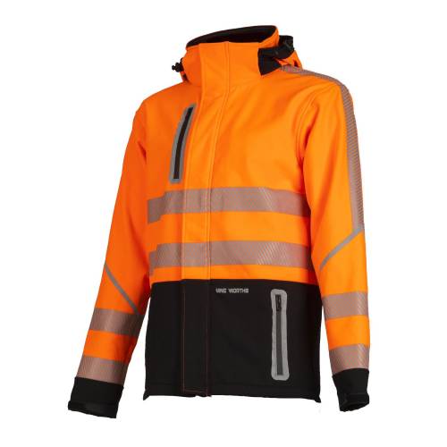 Blouson de Travail Haute Visibilité Astro - Taille XL - Orange Fluo - Résistant et Confortable - D-Work