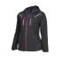 Blouson de Travail en Softshell Femme Florence - Taille M - Noir/Fuchsia - Résistant et Confortable - D-Work